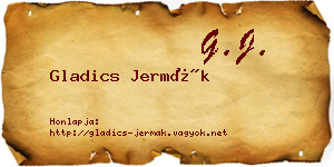 Gladics Jermák névjegykártya
